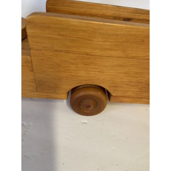 Vintage handmade Wood Firetruck Engine Toy SIGNED DATED - Picture 4 of 16